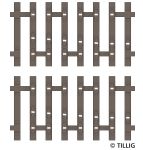Tillig 83194 - TT - Flex-Schwellenband Endstück rechts Zwangsgleis einseitig, 41,5 mm (2 Stück)